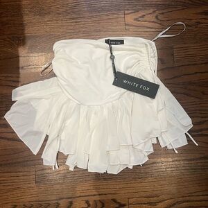 White Fox Wait on you mini skirt